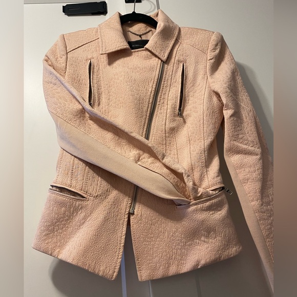 BCBGMaxAzria pink zippered, tailored blazer jacket - Picture 13 of 17